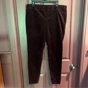 Eileen Fisher Women's Dark Brown Corduroy Pants